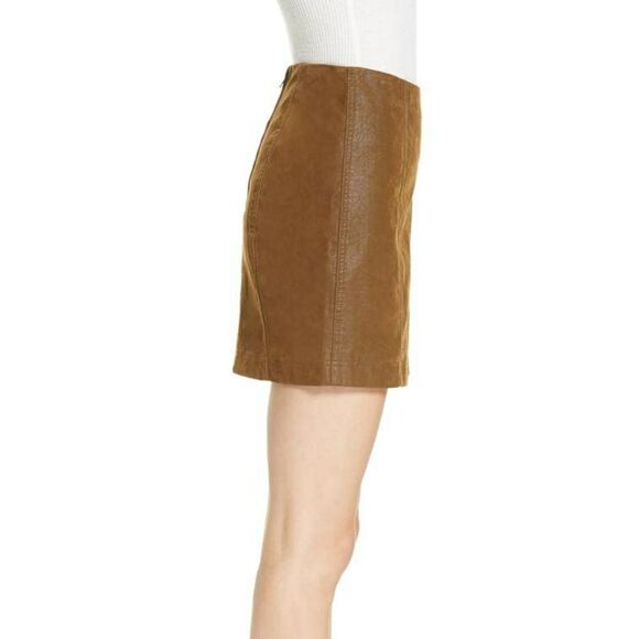 Free People Faux Leather Miniskirt - Picture 3 of 11